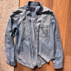 Abercrombie & Fitch Light Blue Denim Shirt